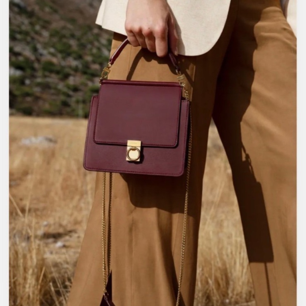 Polène Mini Sept in Smooth Burgundy - Picture 9 of 9
